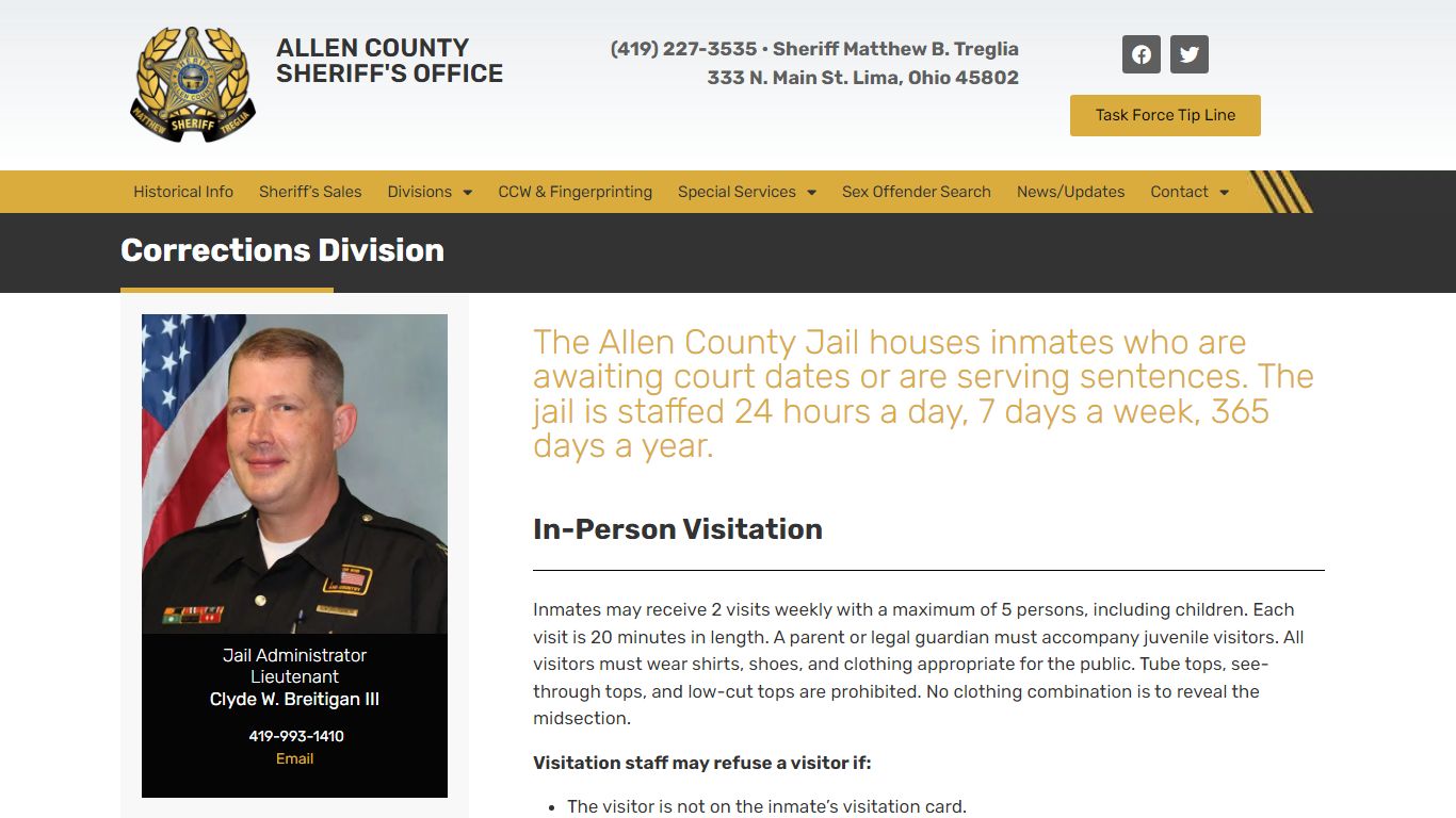 Corrections Division - Allen County Sheriff's Office