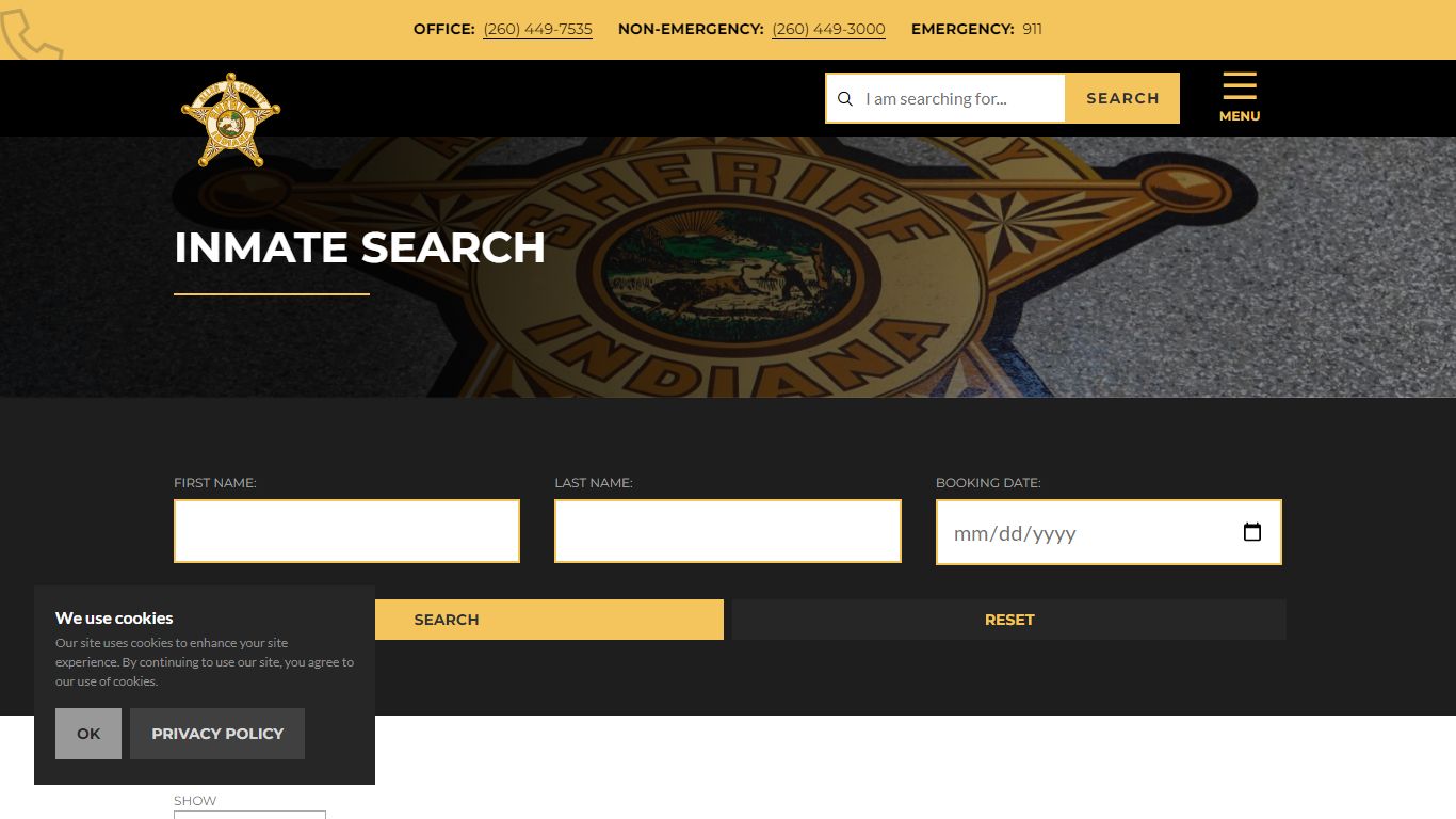 Inmate Search - Allen County Sheriff - Sheriff's Department